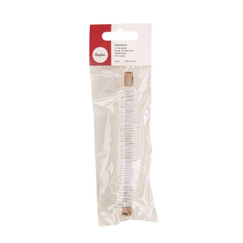 Rayher Basteldraht weiß 0.55 mm x 20 m von Rayher