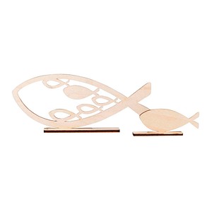 Rayher Bastelholz beige Fische von Rayher