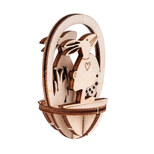 Rayher Bastelholz beige Steckteile Ostern Ø 6,0 cm 4 St. von Rayher