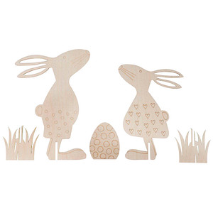 Rayher Bastelholz natur Osterfreunde zum Stellen von Rayher