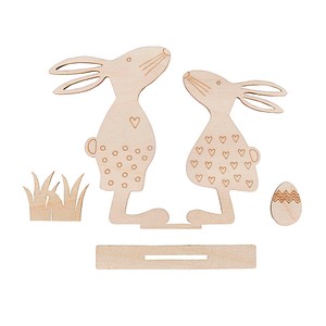 Rayher Bastelholz natur Osterfreunde zum Stellen von Rayher