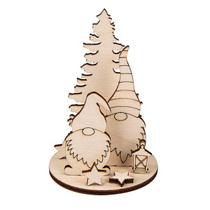 Rayher Bastelholz natur Set Steckteile Wichtel Ø 6,0 cm von Rayher