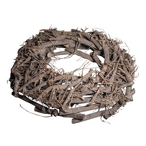 Rayher Bastelkranz grau/weiß aus Weiden gewischt Ø 40,0 cm Rayher Bastelkranz grau/weiß aus Weiden gewischt Ø 40,0 cm von Rayher