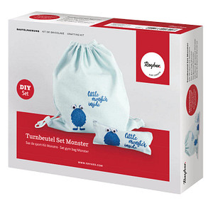 Rayher Bastelset Turnbeutel Monster blau von Rayher