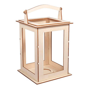 Rayher Holzbausatz Laterne Basic natur von Rayher