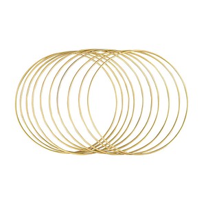 Rayher Metallringe-Set beschichtet gold Ø 20,0 cm 10 St. von Rayher