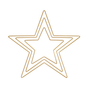 Rayher Metallringe-Set beschichtet gold Stern gold Ø 40,0 / 30,0 / 20,0 cm 3 St. Rayher Metallringe-Set beschichtet gold Stern gold Ø 40,0 / 30,0 / 20,0 cm 3 St. von Rayher