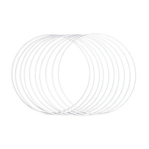 Rayher Metallringe-Set beschichtet weiß Ø 20,0 cm 10 St. von Rayher
