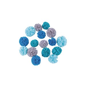 Rayher Pompons blau sortiert Ø 2,5-3,0 cm 16 St. von Rayher