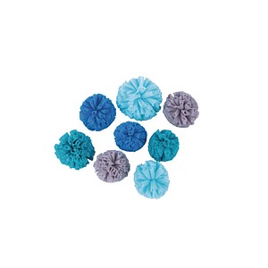 Rayher Pompons blau sortiert Ø 4,0-5,0 cm 8 St. von Rayher