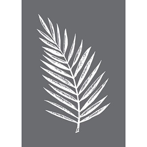 Rayher Siebdruckschablone Palmblatt grau von Rayher