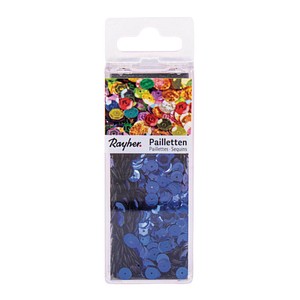 Rayher Streu-Pailletten dunkelblau gewölbt Ø 6,0 mm 4.000 St. von Rayher