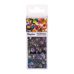 Rayher Streu-Pailletten irisierend schwarz gewölbt Ø 6,0 mm 4.000 St. Rayher Streu-Pailletten irisierend schwarz gewölbt Ø 6,0 mm 4.000 St. von Rayher