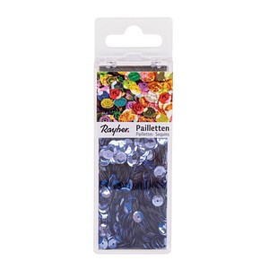 Rayher Streu-Pailletten mittelblau gewölbt Ø 6,0 mm 4.000 St. von Rayher