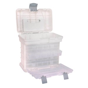 Rayher Tragebox Aufbewahrungsbox transparent/weiß 26,0 x 17,5 x 27,5 cm von Rayher