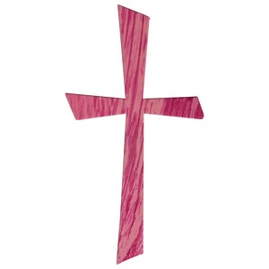 Rayher Wachsmotiv pink Kreuz von Rayher