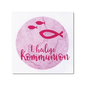 Rayher Wachsmotiv rosa Heilige Kommunion Ø 6,7 cm von Rayher