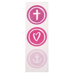 Rayher Wachsmotive pink/rosa Glaube, Liebe, Hoffnung Ø 2,5 cm Rayher Wachsmotive pink/rosa Glaube, Liebe, Hoffnung Ø 2,5 cm von Rayher