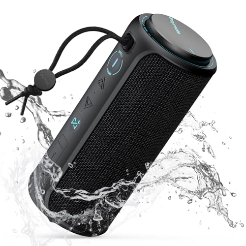 Raymate Bluetooth-Lautsprecher, 30W IPX7 wasserdichte Lautsprecher Wireless Bluetooth-V5.3, HiFi-Stereo-Sound, tragbare Lautsprecher für Haus, Outdoor, Party von Raymate