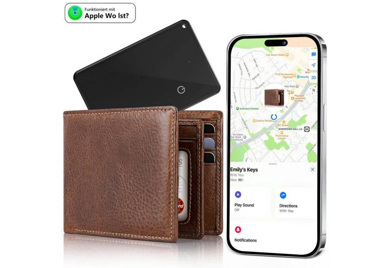 Rayofi Smart Tag Karte,Bluetooth-Tracker für die Brieftasche,100% Datenschutz GPS-Tracker (kompatibel mit Apple Wo ist APP (nur iOS), IP68 wasserdicht) von Rayofi