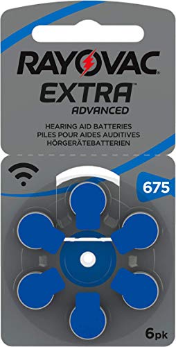 120 Stück (20 Blister) Rayovac Typ 675 Hörgerätebatterie Zinc Air P675 PR44 ZL1 mit 2 Stück LUXTOR® Reinigungstücher für Hörgeräte und Otoplastiken von Rayovac Extra