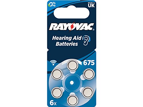 32220 Rayovac 675 Zink-Luft Akustik Akku, Quecksilber Frei (Pack von 6) von Rayovac