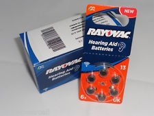 60 St. RAYOVAC 4606 Acoustic 13 - für alle Hörgeräte mit Batterietyp 13 von Rayovac