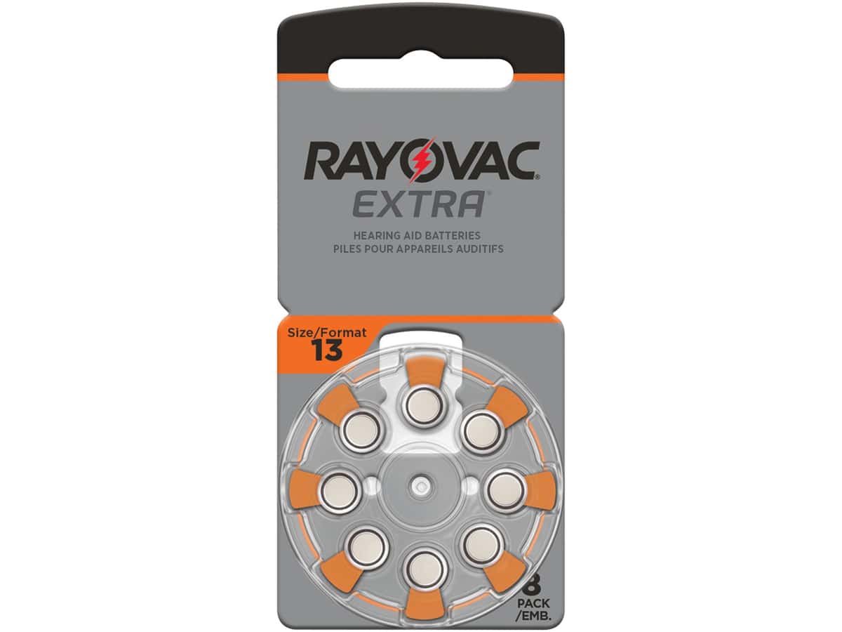 RAYOVAC Hörgeräte-Batterie, Größe 13, 8 Stück von Rayovac