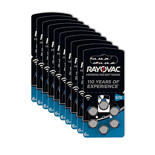 RAYOVAC Hörgerätebatterien, Batterien Knopfzellen für Hörgerät, 60 Stück, Größe 675 RAYOVAC Hörgerätebatterien, Batterien Knopfzellen für Hörgerät, 60 Stück, Größe 675 von Rayovac