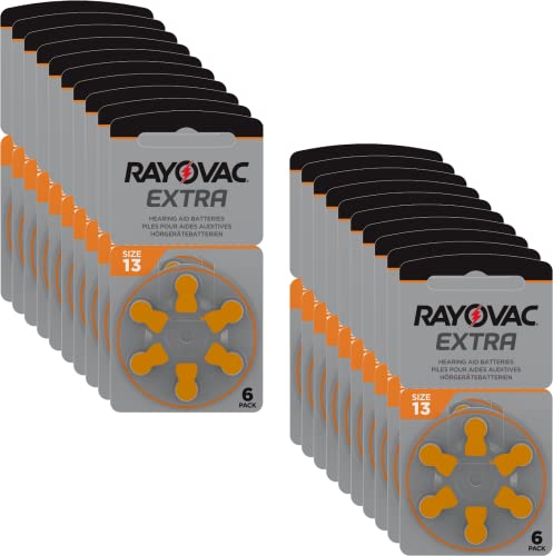 Rayovac 13 Extra Advanced Hörgerätebatterien PR48 / Batterien für Hörgeräte / 13AE,A13,DA13,P13,PR13H, 120 Stück von Rayovac