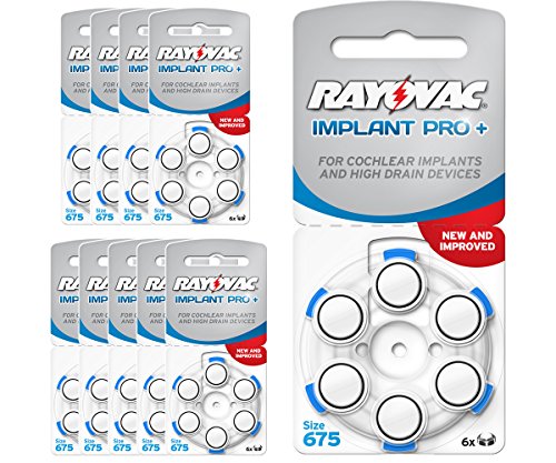 Rayovac Implant Pro+ Hörbatterien für Hörgeräte, Cochlea-Implantat, AE675, 60 Stück Rayovac Implant Pro+ Hörbatterien für Hörgeräte, Cochlea-Implantat, AE675, 60 Stück von RAYOVAC