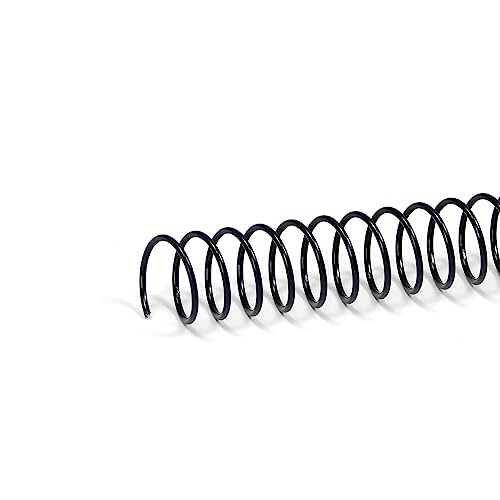 RAYSON Draht-Spiralbinderücken, 50 Blatt, 9,5 mm, 4:1 Teilung, Schwarz, 100 Stück von Rayson