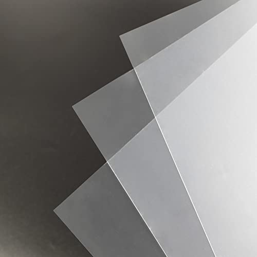 RAYSON PolypropylenDeckblatt, 300-Mikon, PP-Kunststoff-Matt-Bindedeckel, Transparent, A4, Packung mit 50 Stück von Rayson