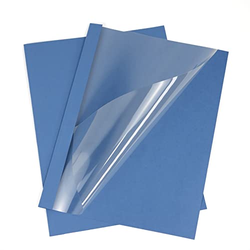 RAYSON Thermo-bindemappen, 2 mm, 15 Blatt, A4, Blau Thermobindemappe, 25 Stück-er Pack von Rayson