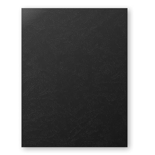Rayson-Einbanddeckel, LeatherGrain-Ledernarben-Deckblätter A4 (230 g/m2), 100er-Packung, Schwarz von Rayson