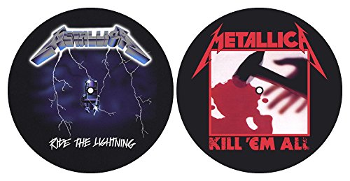 Metallica 'Kill Em All/Ride the Lightning' Plattenspieler Slipmat Set ( von Razamataz