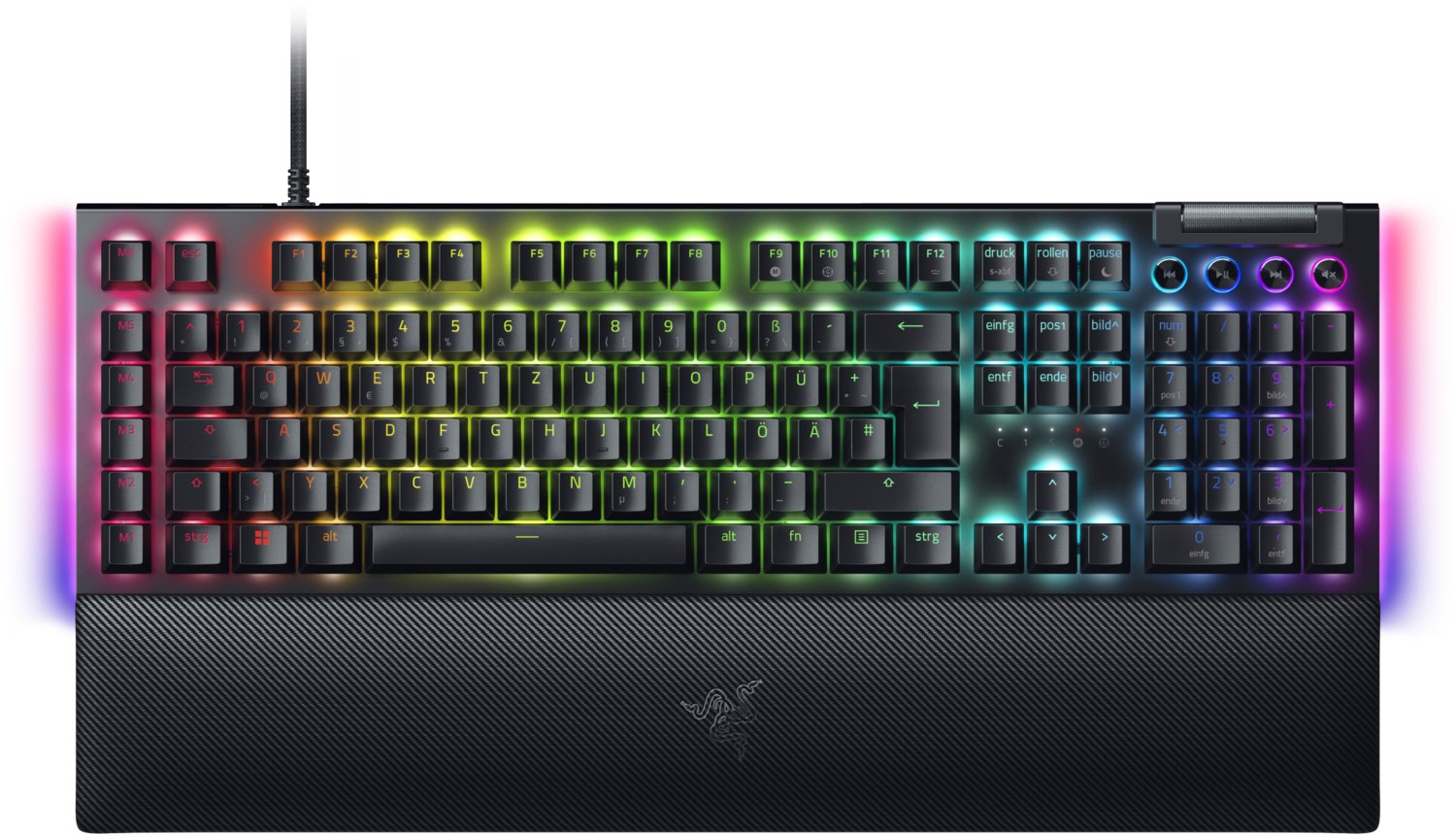 BlackWidow V4 (DE) Green Switch Gaming Tastatur von Razer