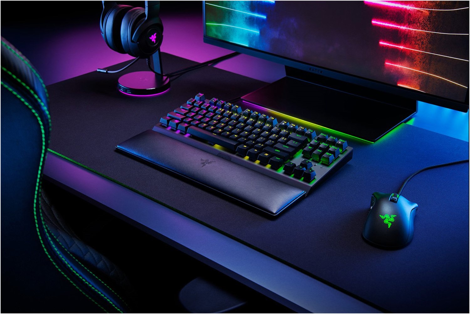 Ergonomic Wrist Rest für Tastaturen ohne Ziffernblock Ergonomic Wrist Rest für Tastaturen ohne Ziffernblock von Razer