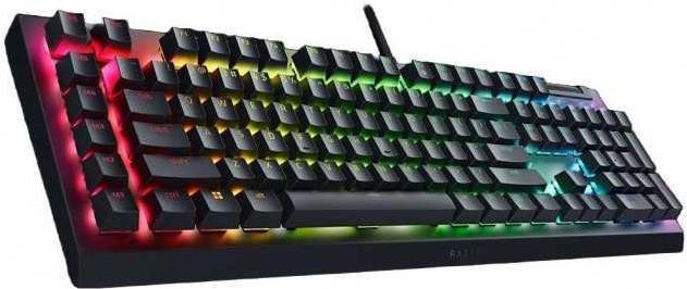 Mechanische Gaming-Tastatur Razer BlackWidow V4 X, gelber Schalter, US-Lieferung, kabelgebunden, Schwarz (RZ03-04701800-R3M1) von Razer