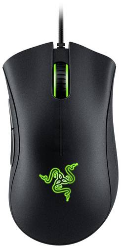 RAZER DeathAdder Essential Ergonomische Gaming-Maus Kabelgebunden Optisch Schwarz 5 Tasten 6400 dpi von Razer