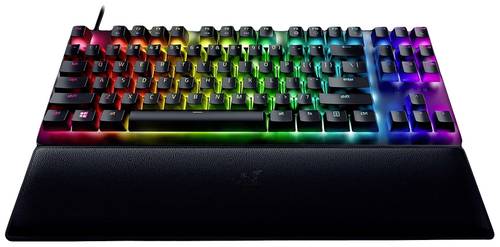 RAZER Huntsman V2 Tenkeyless Kabelgebunden Gaming-Tastatur Deutsch, QWERTZ Schwarz Beleuchtet, Handb von Razer