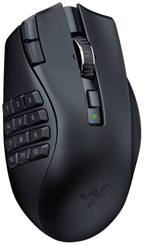 RAZER Naga V2 HyperSpeed Ergonomische Gaming-Maus Bluetooth®, Funk Optisch Schwarz 21 Tasten 30000 von Razer