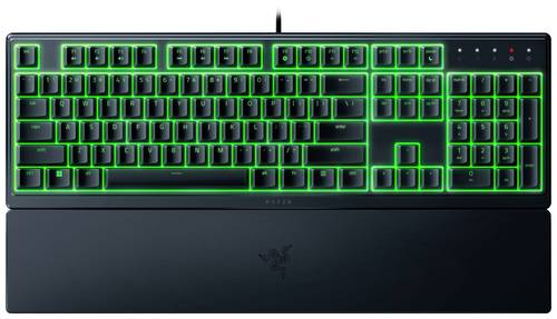 RAZER Ornata V3 X Kabelgebunden Gaming-Tastatur Deutsch, QWERTZ Schwarz Beleuchtet, Handballenauflag von Razer