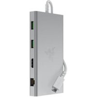 RAZER USB-C Dock - Mercury - 4K, 2xUSB-C, 4xUSB-A, Ethernet, HDMI, 3,5mm Klinke von Razer