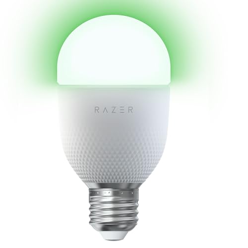 Razer Aether Smart-Glühbirne - LED-Glühbirne für Smart Homes (Verfügbar als E27, Powered by Chroma RGB, Kompatibel zu Matter, Unterstützt Smart Home App) von Razer
