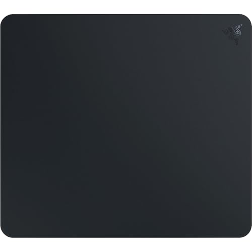 Razer Atlas - Glasmausmatte - Premium gehärtetes Glas-mauspad (Mikrogeätzte Ultra-Glatte Oberfläche, Schmutz- und kratzabweisend, Leisere Mausbewegungen, 450 x 400 x 5mm) Schwarz von Razer