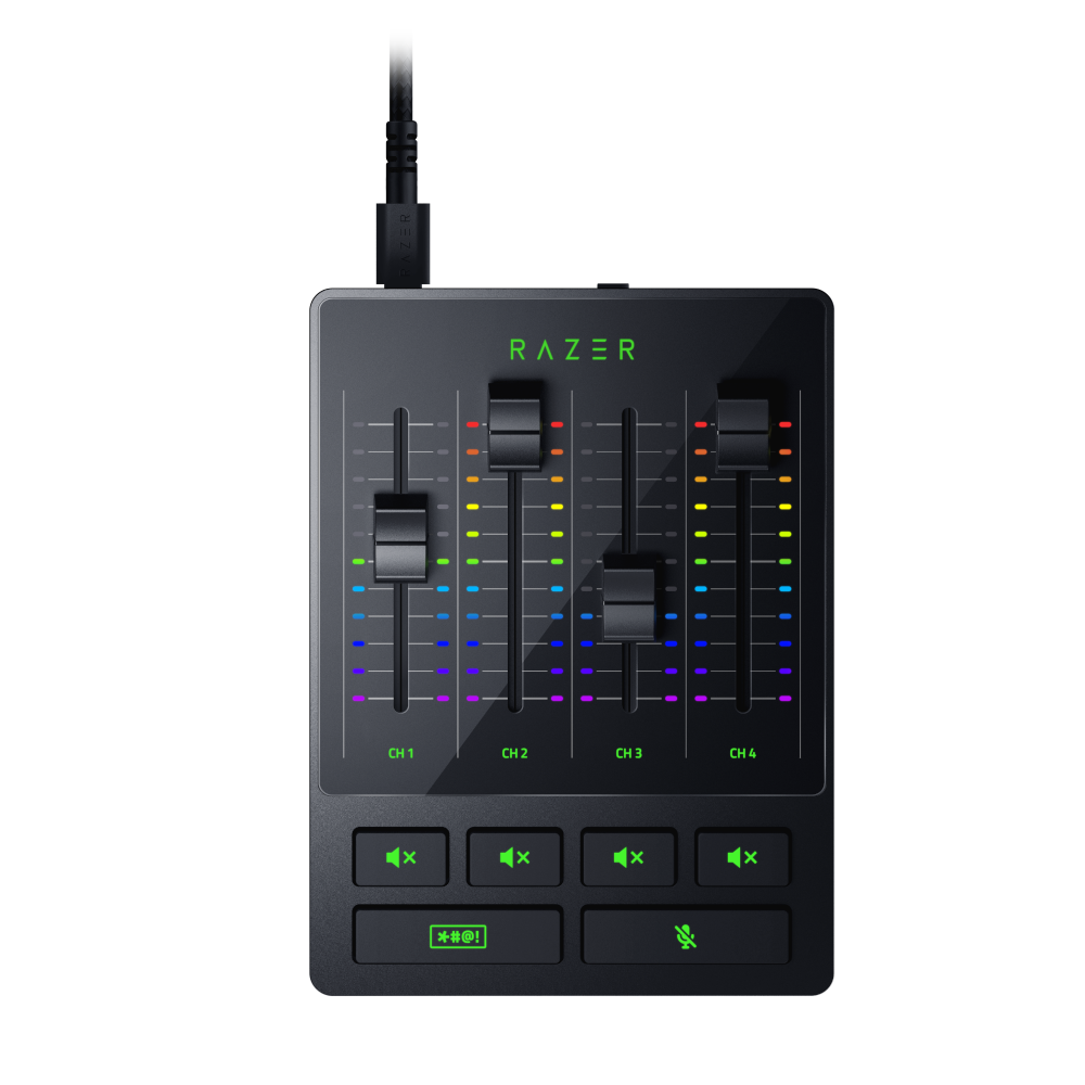 Razer Audio Mixer, Universal-Analog-Mixer für Streaming, 4 Kanal, XLR-Eingang mit Vorverstärker Razer Audio Mixer, Universal-Analog-Mixer für Streaming, 4 Kanal, XLR-Eingang mit Vorverstärker von Razer
