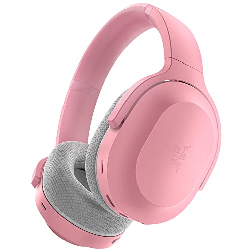 Razer Barracuda - Kabelloses Multiplattform-Headset für Gaming und Mobile Geräte (SmartSwitch Dual Wireless, Geräuschunterdrückendes Mikrofon, TriForce-Treiber 50mm, USB-C) Quartz Pink von Razer