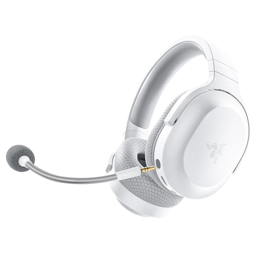 Razer Barracuda X - Kabelloses Multiplattform-Headset für Gaming und Mobile Geräte (SmartSwitch Dual Wireless, Triforce 40mm, Mikrofon mit Nierencharakteristik, 50h Akku, USB-C) Mercury Weiß von Razer