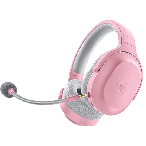 Razer Barracuda X - Kabelloses Multiplattform-Headset für Gaming und Mobile Geräte (SmartSwitch Dual Wireless, TriForce 40mm, Mikrofon mit Nierencharakteristik, 50h Akku, USB-C) Quartz Pink von Razer